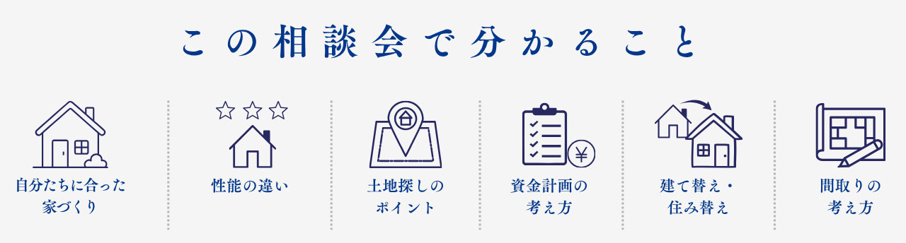 この相談会で分かること